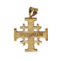 14K Gold Sar Filigree Jerusalem Cross Necklace